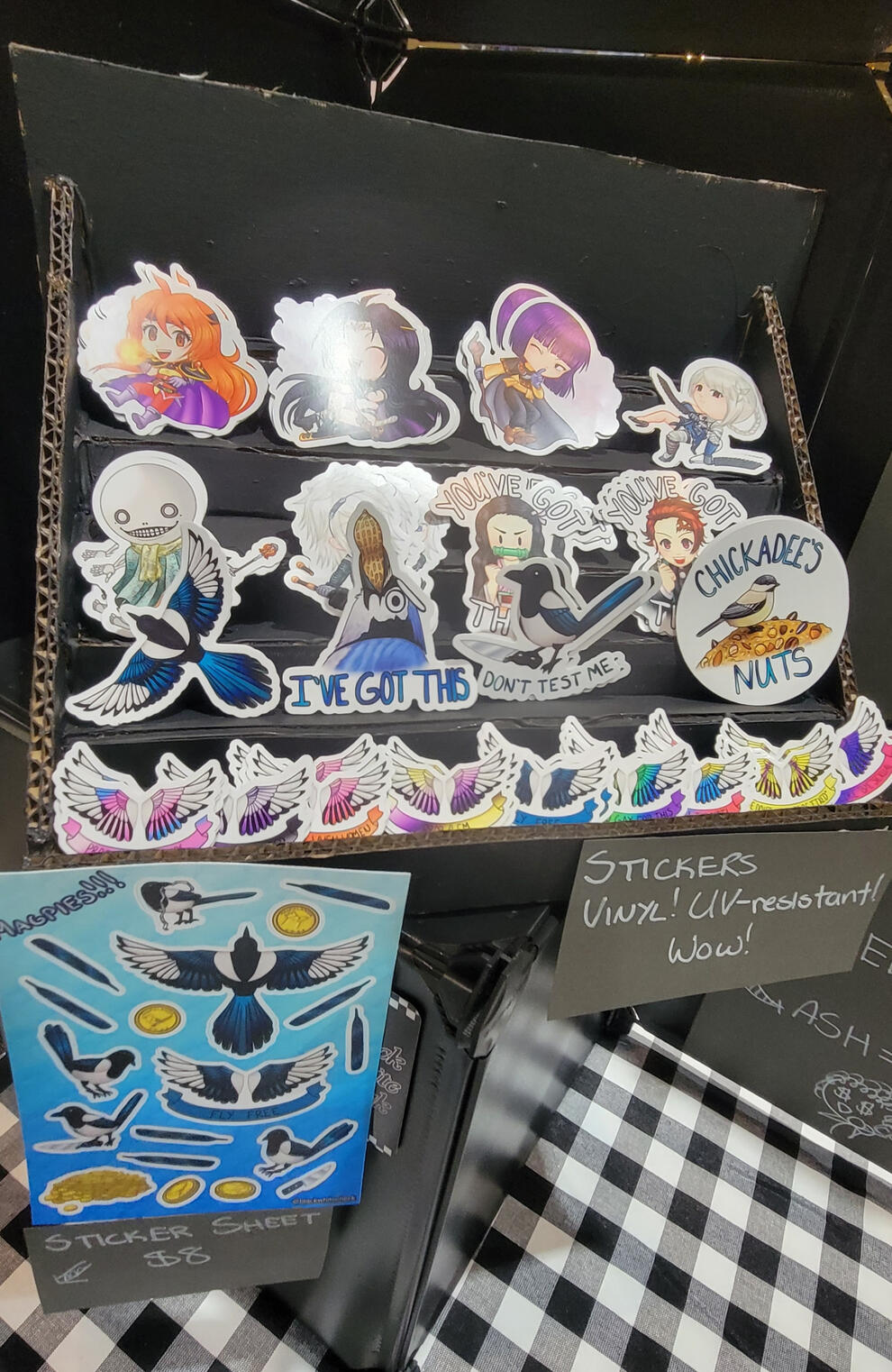 Sticker display - Animethon 2023