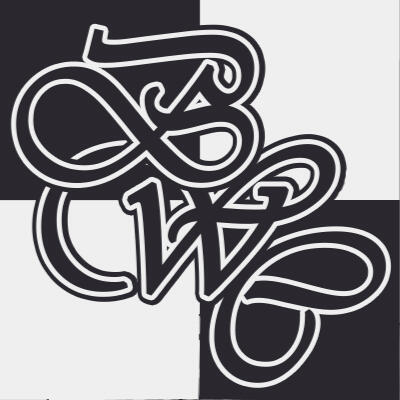 Black White Check's fancy logo