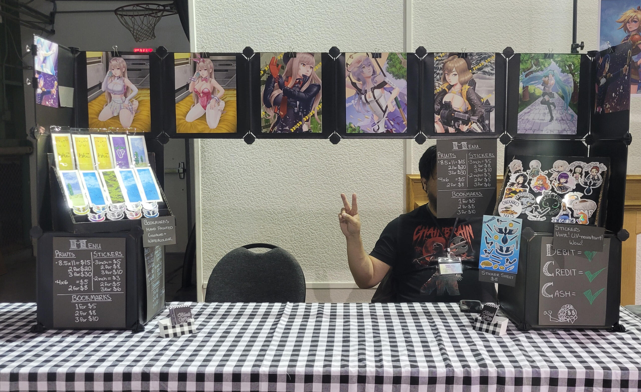 Black White Check's fancy logo